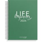 Kalender 2024 Life Organizer grön Burde